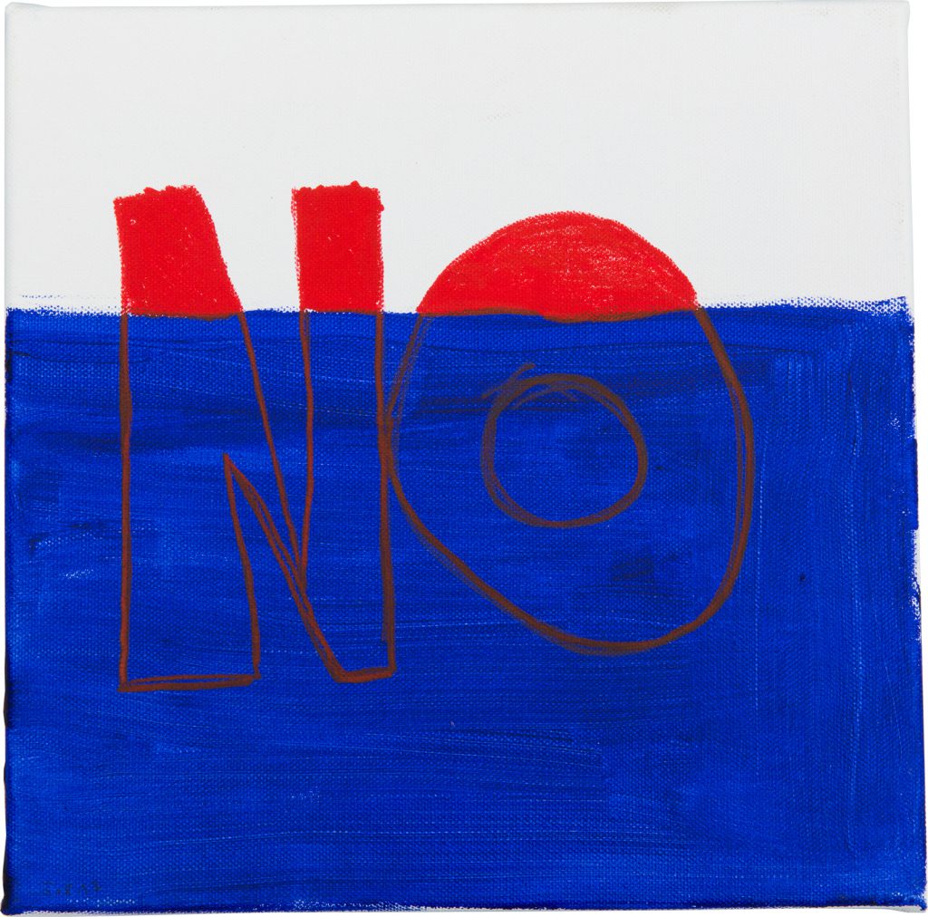 Felix Spiske – No (Acrylfarbe auf Leinwand)